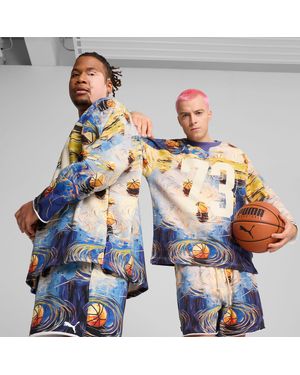 PUMA Dylan Exhibit Op Hockey Geïnspireerde Basketbalsweater Voor - Meerkleurig