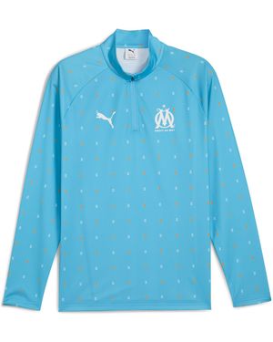 PUMA Olympique De Marseille Pre-Match Obermaterial Herren - Blau