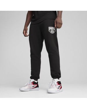 PUMA Pantaloni Della Tuta Da Basket Posterize Da Uomo - Nero