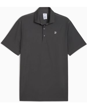 PUMA X Reigning Champ Mattr Jacquard Golf Polo Shirt Dusky - Black