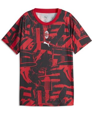 PUMA Ac Milan Aufwärmtrikot Damen, Kleidung - Rot
