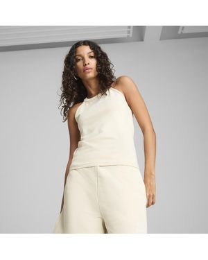 PUMA Class Kurzes Slim Fit Tanktop Damen - Natur