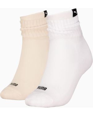 PUMA Classic Short Slouch Socks 2 Pack - White