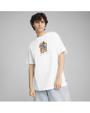 PUMA Graphics Marathon T-Shirt Herren - Weiß