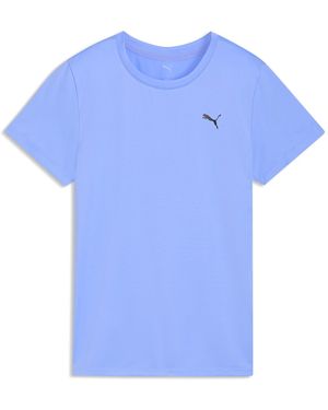 PUMA Train All Day Essentials Crew T-Shirt Damen, Kleidung - Blau