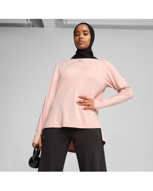 PUMA Modest Oversized T-Shirt Voor - Roze