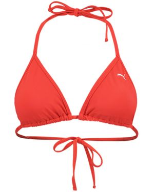 PUMA Top Bikini Triangolo Swim Donna - Rosso