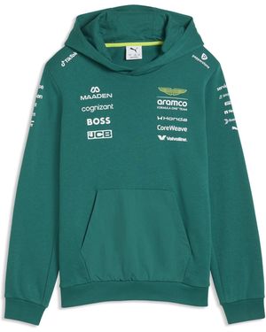 PUMA Sudadera Con Capucha X Aston Martin Aramco F1 Team Replica Juvenil, Accesoiros, Verde