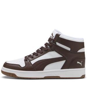 PUMA Rebound Layup Rcl Mid-Top Sneakers - Brown
