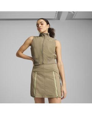 PUMA Dare To Full-Zip Woven Vest - Green