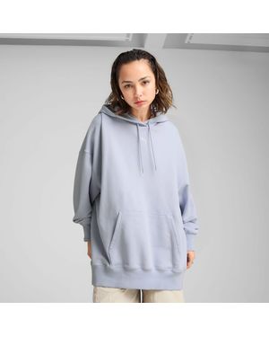 PUMA Wardrobe Ess Oversized Hoodie - Blauw