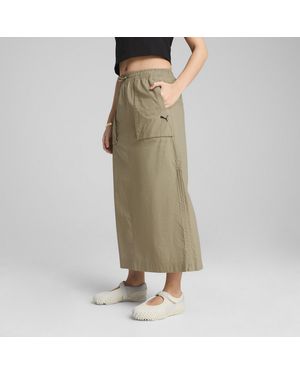 PUMA Future..Archive Maxirock Mit Variabler Länge Damen - Grün