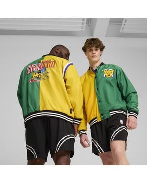 PUMA Giacca Da Basket Crowd Craze Da Uomo - Giallo