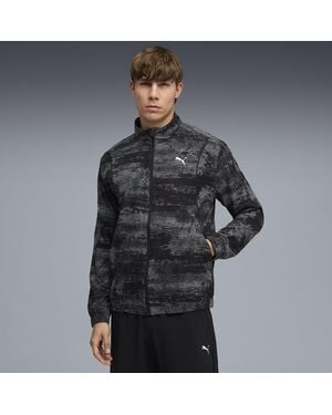 PUMA Veste De Survêtement À Motif Run Velocity - Gris