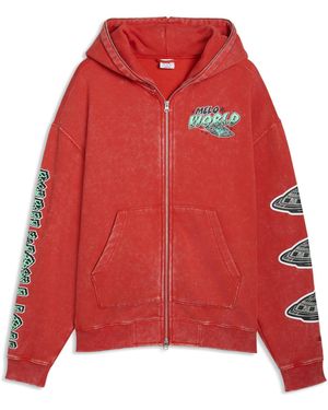 PUMA Melo World Zip Up Hoodie - Red