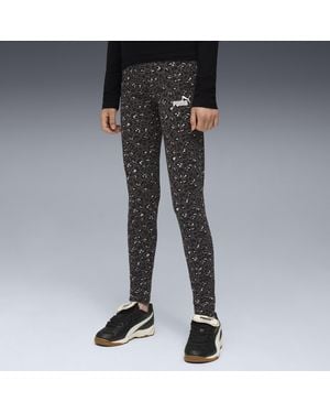 PUMA Leggings Con Estampado Animal Essentials Juvenil - Negro