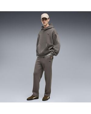 PUMA Essentials Heavy Fleece Relaxte Sweatpant Voor Maat - Grijs