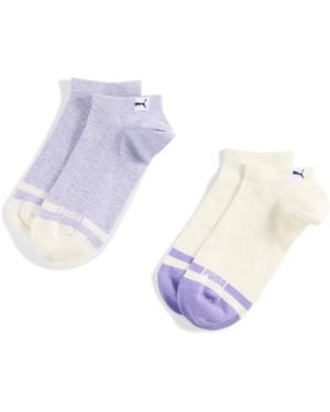 PUMA Calze Da Sneakers Heritage Da Donna (Confezione Doppia) Abbigliamento, Viola