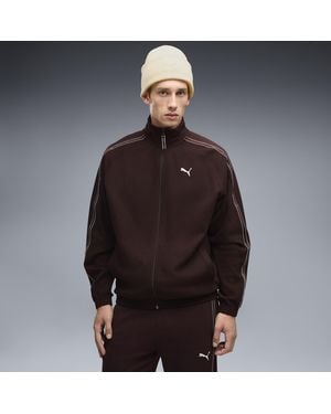 PUMA Giacca Sportiva Con Zip Class Dal Taglio Morbido Da Uomo, Abbigliamento, Marrone - Nero