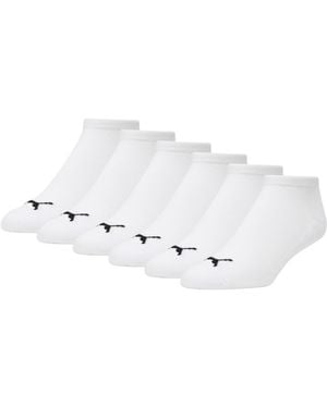 PUMA Half-Terry Low Cut Socks (3 Pairs) - White