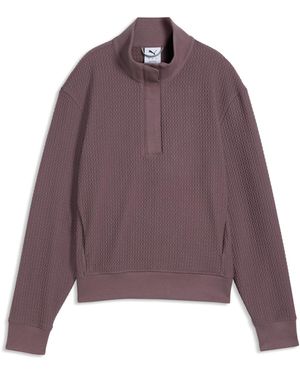 PUMA Boulder Half-Zip Golf Jacket - Purple