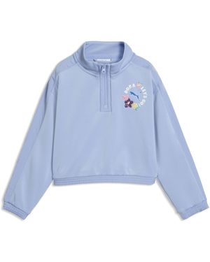 PUMA Sudadera X Dora The Explorer T7 De Corte Holgado Y Cuello Rojoondo Con Cremallera Para Niños, Accesoiros, Azul