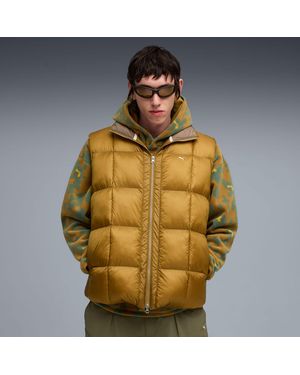 PUMA Mmq Pertex Puffer Vest Jacket - Metallic