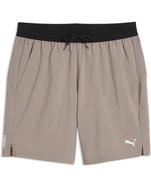 PUMA Short De Training Tissé Pwrtrain 7" - Gris