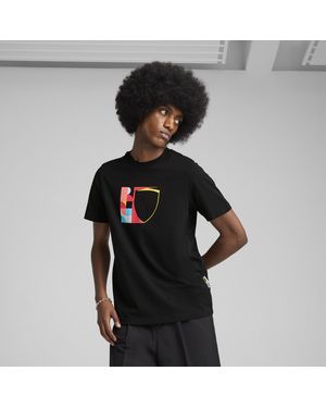 PUMA Scuderia Ferrari HP Race Big Shield T-Shirt - Schwarz