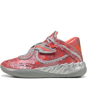 PUMA Zapatillas De Baloncesto Mb.05 Stainless Calzado, Metálico - Rojo