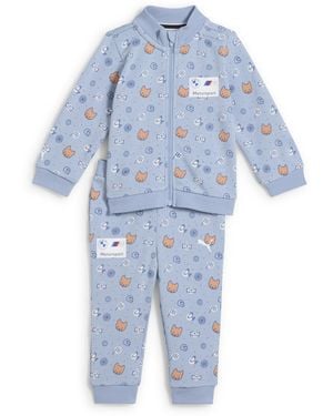 PUMA Bmw M Motorsport Langarm-Set Mit Allover-Print Baby - Blau
