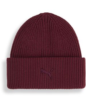 PUMA Wardrobe Essentials Chunky Mid Crown Beanie - Purple