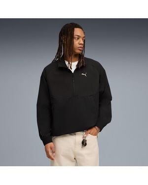 PUMA Tech Half-Zip Crew - Black