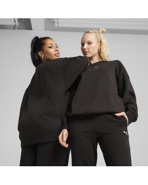 PUMA Essentials Oversized Sweatshirt Damen, Kleidung - Schwarz