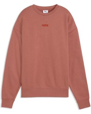 PUMA Sudadera Con Capucha Essentials Elevated Comfort Para Mujer, Ropa, Rojo - Rosa