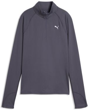 PUMA Run Velocity Cloudspun Quarter-Zip Top - Blue