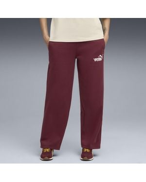PUMA Pantaloni Dritti Con Logo Essentials Nature 2.0 Da Donna, Ruby Shimmer - Viola