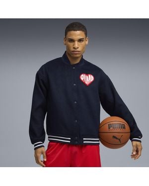 PUMA Sticker Pack Varsity Jacket - Blue
