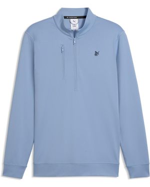 PUMA X Reigning Champ Quarter-Zip Golf Jacket - Blue