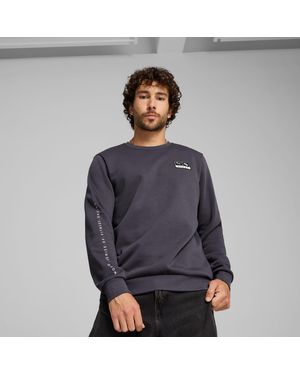 PUMA X HYROX Rundhalspullover mit Grafik - Grau