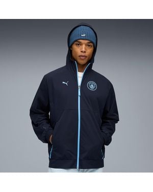 PUMA Manchester City Tech Woven Jacket Dark - Blue