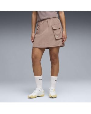 PUMA Closet Essentials Cargo Skirt - Natural