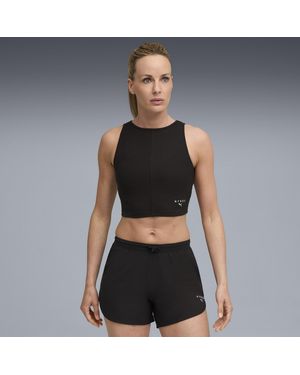 PUMA X Hyrox Rib Cropped Tanktop Damen - Schwarz