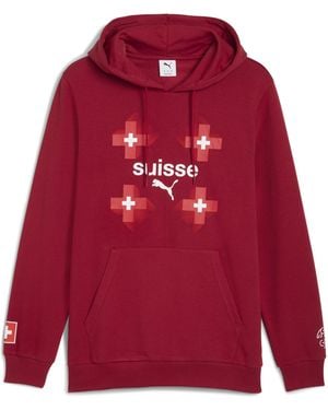 PUMA Schweiz Ftblculture Hoodie Herren - Rot