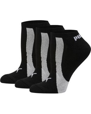 PUMA No Show Socks (3 Pairs) - Black