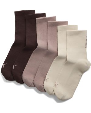 PUMA Kurze Socken (3Er-Pack) Accessoires - Braun