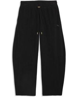 PUMA Her Relaxed Winterised Barrel Leg Trousers - Black