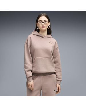 PUMA Elevated Essentials Fleece Hoodie - Brown