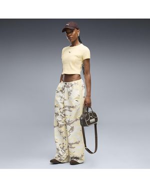 PUMA Street Glam Relaxed Camo Pants - Metallic