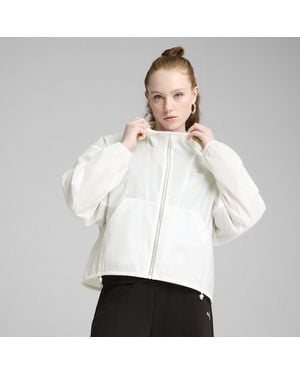 PUMA Closet Essentials Oversized Wind Jacket - White